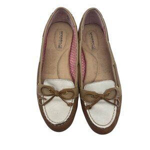 Sperry Top-Sider Brown/Beige Women's Boat Shoes - Size 7